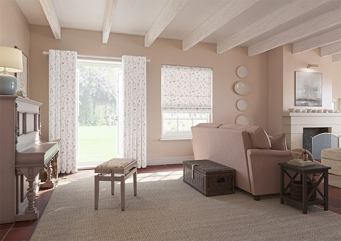 Floral Whimsy, Blush - Made to Measure Curtains - Image 8